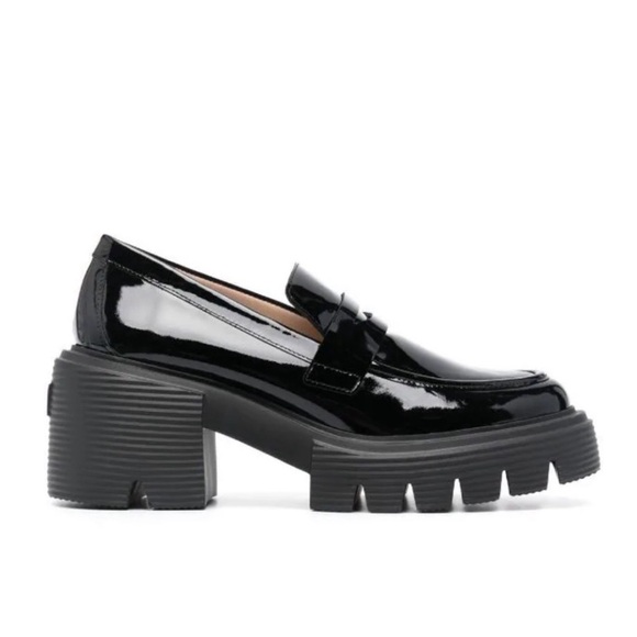 NIB Stuart Weitzman Soho Loafer - Black Patent Leather